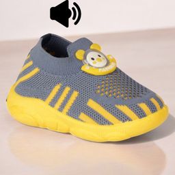 Lil Lollipop Cartoon Applique Detailed Musical Shoes - Blue-image-59