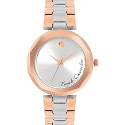 French Connection Women Embellished Dial & Stainless Steel Bracelet Style Straps Analogue Watch FCH08RTM-16