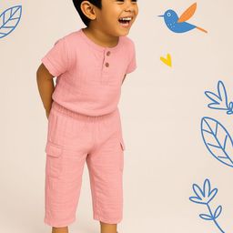 Moms Home Kids Solid Clothing Set-image-65