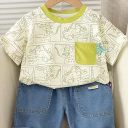 LULU & SKY Boys Printed Top with Shorts-picture-24