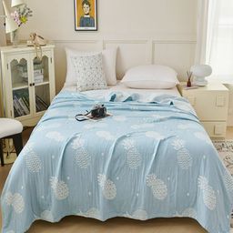 JC HOME Blue AC Room 300 GSM Double Bed Blanket-picture-31
