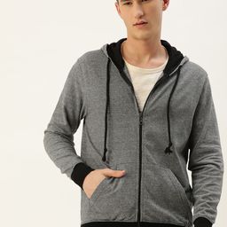 ARISE Men Grey Hooded Sweatshirt-image-26
