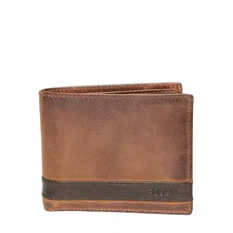 Fossil Men Brown Genuine Leather Wallet-18