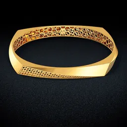 Joyalukkas Structured Elegance18KT Gold Bangle - 10.815 gms-image-34