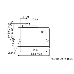 Essen Deinki P Series 567 g Actuating Force Micro Switch, MP-3 image 2