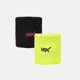 HRX by Hrithik Roshan Unisex Set of 2 Brand Logo Wristbands-45