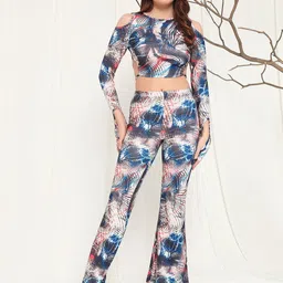 BAESD Printed Top With Trousers Co-Ords-image-59