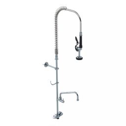 Aluids Pre-Rinse Unit Long Height Double Lever Single Hole Deck Mount High Flow Spray Valve C8442-image-7