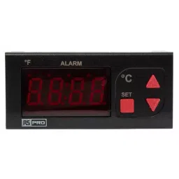 RS PRO Temperature Indicator Panel Mount 77x35 mm 1 Input 24 V AC/DC, 1241076-39