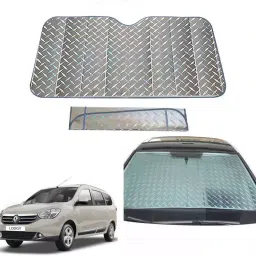 Auto Pearl F149 Dashboard Sun Shade Cover with Suction Cup for Renault Lodgy (Grey)-14