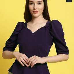 Metronaut Sweetheart Neck Crop Top-image-8