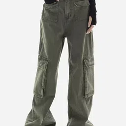 StyleCast Women Regular Fit Mid-Rise Cotton Cargo Styles Jeans-picture-40