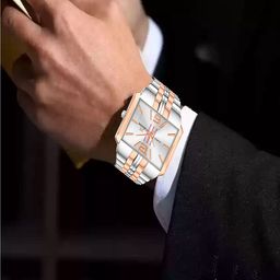 Hala Men Textured Rectangular Foldover Regular Analogue Watch - 3003 image 4