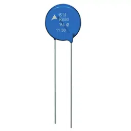 Epcos Metal Oxide Varistor Metal 620 V 4500 Amp Current 315 pF Capacitance 15.5 mm Length, B72214S0381K (Pack of 250)-1