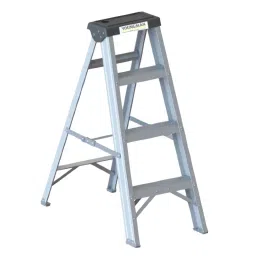 YOUNGMAN 2 Step Aluminium Single Side Self Supporting Ladder 300 mm Max Standing Height, 8134-11
