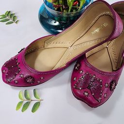 Fulkari Women Ethnic Ballerinas Flats-image-106