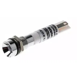 RS PRO White Panel Mount Indicator, Mounting Hole Size 8 mm, Termination Type Solder Tab, IP Rating IP67, Model No 212036-45