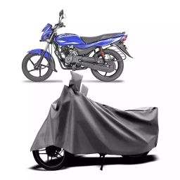 Auto Pearl Two Wheeler Cover with Bag for Bajaj Platina 125, Silver-image-43