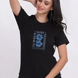 SZN Women Printed Pure Cotton T-shirt-picture-48