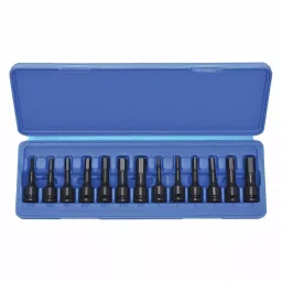 Westward Impact Socket Stainless Steel Black Oxide 3/16 to 1/2in, 4PRG1-15