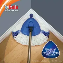 Gala Turbo Spin Mop Triangular Refill - White image 2