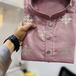 ATOXIC Men Pink Kurtas-image-100