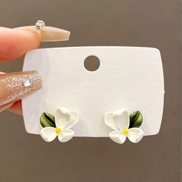 styledose Sterling Silver Floral Shape Studs-image-28