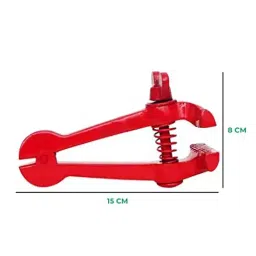 B K JAGAN & CO 5 Inch Metal Spring Type Hand Vice Red (Pack of 2)-image-11