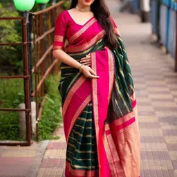 Lookmark Woven Design Zari KanjeevaramSaree-image-43
