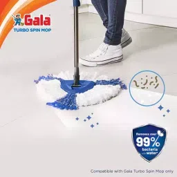 Gala Turbo Spin Mop Triangular Refill - White image 4
