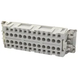 MOLEX Heavy Duty Connector Inserts / Modules HEAVY DUTY INSERT, RCPT, 24POS, 26-14AWG 93601-0289-19