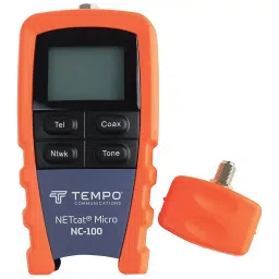 Tempo Cable Tester, Twisted Pair & Coaxial, NC-100-47