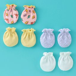 Ben Benny Interlock Mittens Dino Print Pack of 4 - Multicolour-picture-19