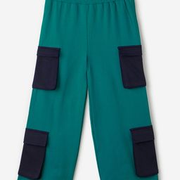 The Souled Store Pocket Detailed Celestial Solid Track Pant - Teal & Navy Blue-image-38