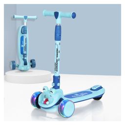 R for Rabbit Road Runner Hopper Scooter with PU LED & Adjustable Handle Height - Blue-24
