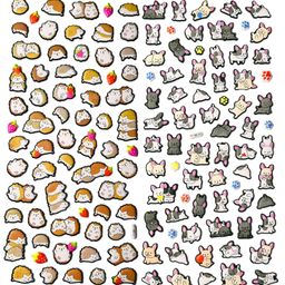 FunBlast 3D Animal Theme Stickers Set of 2 Sheets - Multicolor-26