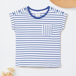 max Girls Self Design Round Neck Cotton T-shirt-image-55
