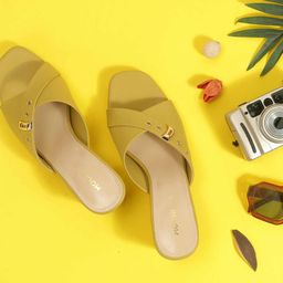 Mochi Textured Block Mules-90