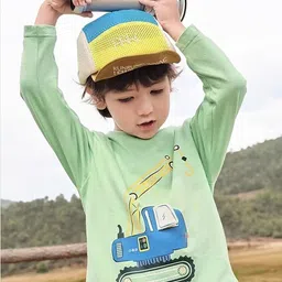 LULU & SKY Boys Typography Printed Pure Cotton Applique T-shirt-56