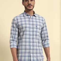 Cantabil Men Comfort Checked Casual Shirt-image-97