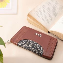 ZOUK Women Arika Zipper Wallet FloMotif-56