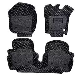 Auto Pearl 7D Car Floor Mats Luxury Leatherite Black Compatible For Skoda Octavia New, 7DMAT_BLK_OctaviaNew-11