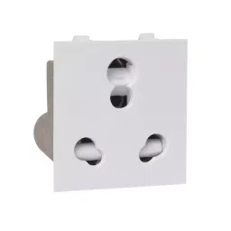 HOSPER 16 A 2 Module Modular Socket with Shutter Magic Load Safe, R14A-picture-0