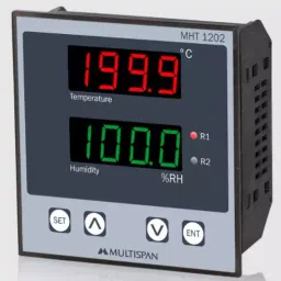 Multispan MHT-1202 Humidity Indicator With Alarm Output 96 X 96 X 50 mm-44