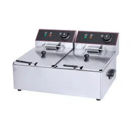 Nirvana 8 L + 8 L Electric Fryer Dual Tank 2.8 kW + 2.8 kW Power and 220-240 V-11