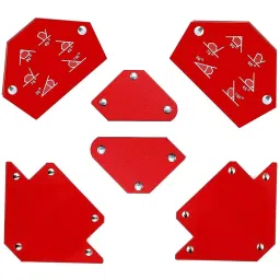 FLAMINGO ENTERPRISE Corner Clamp 30°, 45°, 60°, 75°, 90°, 135° Magnetic Red 15 mm Throat Depth (Pack of 6)-image-45