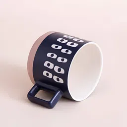 THEDECORKART Navy Blue & White Printed Ceramic Matte Cups Set of Cups and Mugs image 2