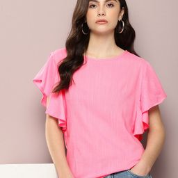Kook N Keech Flutter Sleeves Ruffles Top-image-64