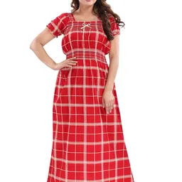CINCO Checked Maxi Nightdress-picture-48