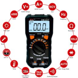 HTC DM 83T Digital Multimeter DM 83T Multi-Functional Digital Meter Precise Digital Multimeter For DIY And Professional Use Power Up Your Projects With The HTC DM 83T Multimeter - RS6666HTC DM 83T Digital Multimeter DM 83T Multi-Functional Digital Meter Precise Digital Multimeter For DIY And Professional Use Power Up Your Projects With The HTC DM 83T Multimeter - RS6666 image 4